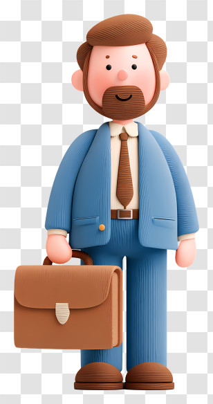 Businessman Holding Briefcase - Businessman With Briefcase Transparent PNG