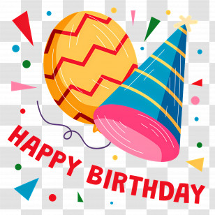 Happy Birthday - Happy Birthday Celebration Illustration Transparent PNG