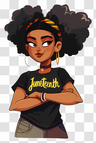 Juneteenth - Juneteenth Celebration Character Transparent PNG