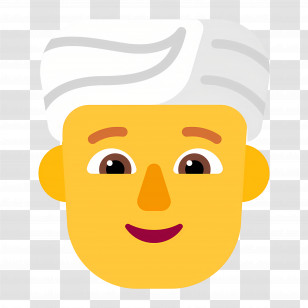 Person Wearing Turban Emoji - Happy Elderly Man Emoji Transparent PNG