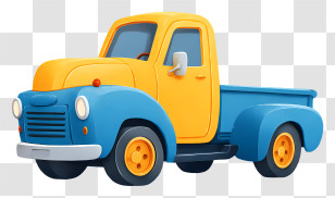 Big Truck Car - Colorful Toy Truck For Kids Transparent PNG