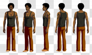 Bombay Rose - Urban Character In Tank Top Transparent PNG