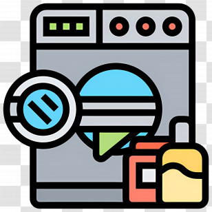 Clothes Washer - Washing Machine With Detergent Transparent PNG