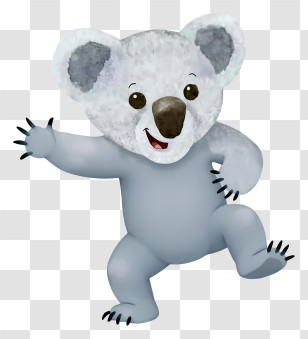 Cartoon Koala - Dancing Cute Koala Transparent PNG