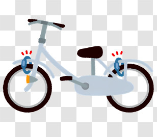 Bike - Cartoon Bicycle Illustration For Cycling Transparent PNG