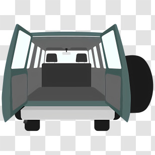 Car Interior - Open Car Trunk With Interior View Transparent PNG