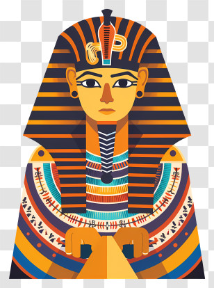 Egypt Pharaoh - Artistic Illustration Of An Egyptian Pharaoh Transparent PNG