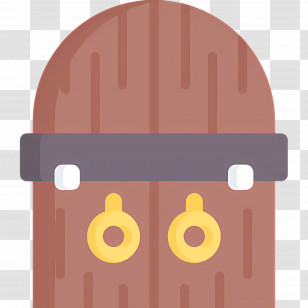 Wooden Gate - Wooden Door With Handles Transparent PNG