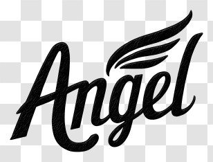 Angel Logo - Angel Script Logo Transparent PNG