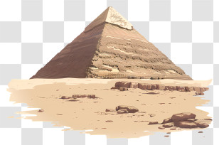 Egypt Pyramid - Desert Pyramid Illustration Transparent PNG