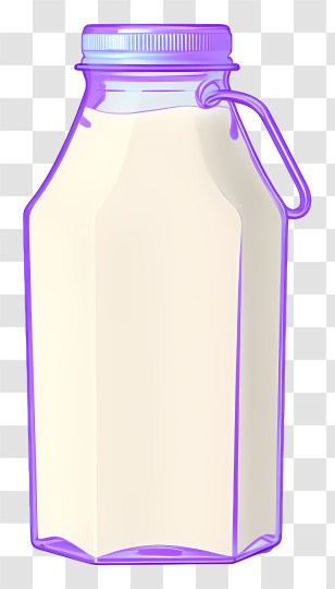 Glass Bottle - Glass Milk Bottle Illustration Transparent PNG