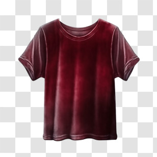 T Shirt - Casual Red T-shirt Transparent PNG