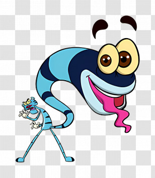 Tik Tak Tail - Funny Cartoon Snake Transparent PNG