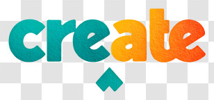 Create Logo - Create Colorful Text Illustration Transparent PNG