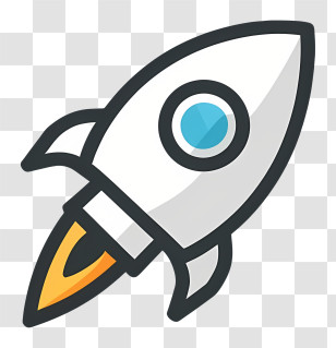 Cartoon - Cartoon Rocket Icon For Space Exploration Transparent PNG