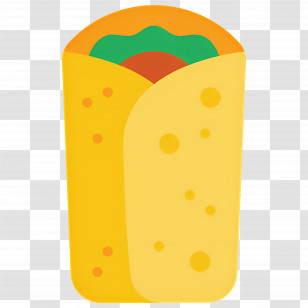 Wraps - Simple Burrito Vector Design Transparent PNG