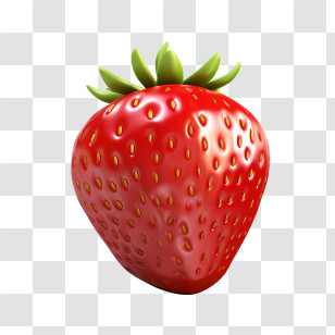 Strawberry - Realistic Fresh Strawberry Render Transparent PNG