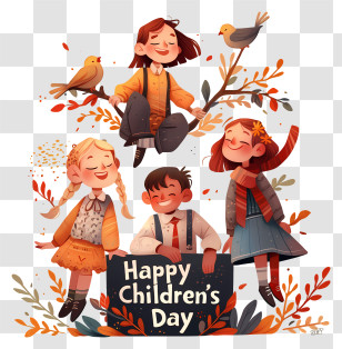 Childrens Day Decoration - Happy Children's Day Kids Transparent PNG
