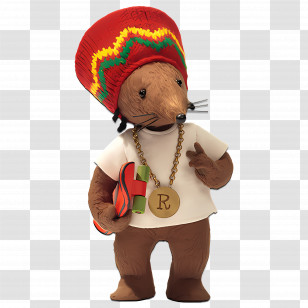 Rastamouse - Cartoon Mole With Rasta Hat Transparent PNG