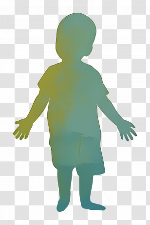 Child - Silhouette Of A Child Transparent PNG