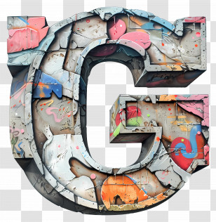 Letter G - Graffiti Letter G Transparent PNG