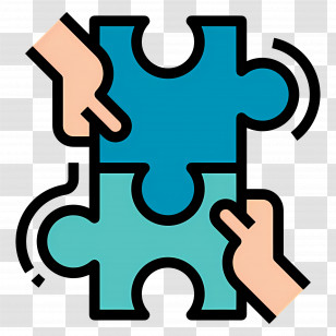 Puzzle Pieces - Hands Connecting Puzzle Pieces Transparent PNG