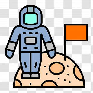 Astronaut - Astronaut On The Moon Transparent PNG