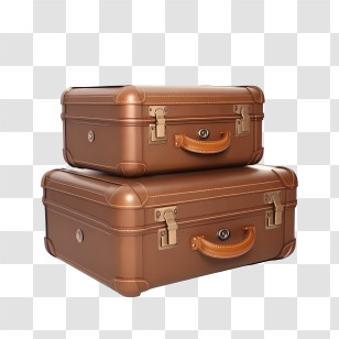 Vintage Suitcase - Vintage Travel Suitcase Illustration Transparent PNG