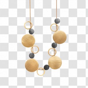 Earring Gold Necklace Metal Plating - Ring Transparent PNG