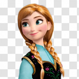 Anna Elsa Frozen Olaf - Long Hair Transparent PNG