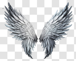 Sketch Angel Wings - Feathered Angel Wings Illustration Transparent PNG