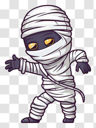 Cartoon Character - Cartoon Mummy Character For Halloween Transparent PNG