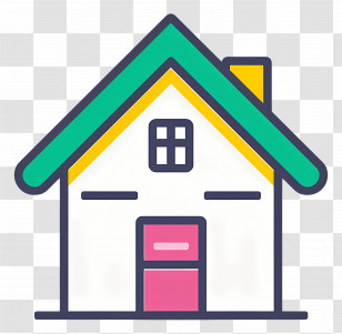 House Logo - Small Cute Cartoon House Design Transparent PNG