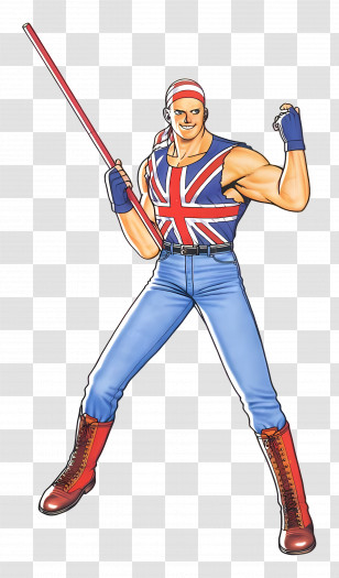 Billy Kane - Character With Union Jack Costume Transparent PNG