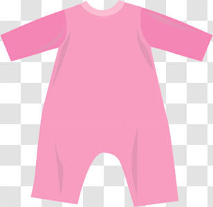 Icon - Cute Pink Onesie For Babies Transparent PNG