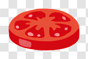 Food Elements - Tomato Slice Illustration Transparent PNG
