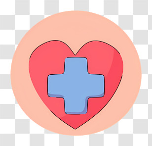 Heart With Cross - Heart With Cross Symbol Transparent PNG