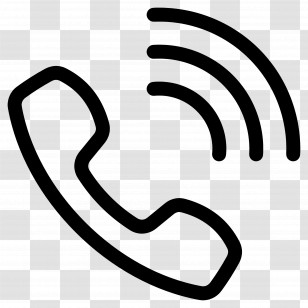 Telephone Call - Simple Phone Call Icon Transparent PNG