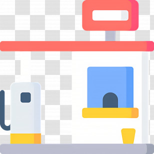 Gas Station - Gas Station With Fuel Pump Transparent PNG