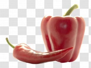 Red Bell Pepper Tabasco Cayenne Steak - Chili - Peppers Transparent PNG