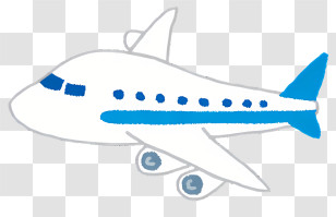Airplane - Cute Airplane Drawing Transparent PNG