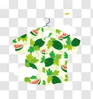 Icon - Watermelon Pattern Hawaiian Shirt Transparent PNG