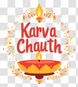 Karva Chauth - Karva Chauth Lamp Decoration Transparent PNG