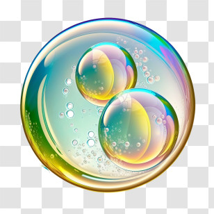 Colorful Soap Bubble
 - Artistic Bubbles With Colorful Reflections Transparent PNG