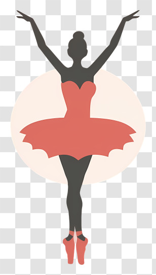 Ballet Dancer - Elegant Ballerina Silhouette Transparent PNG