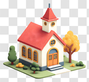 School Education - Small Cute Doodle House Transparent PNG