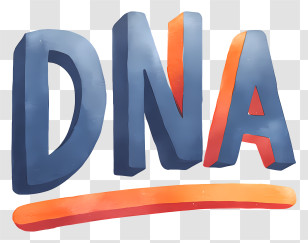 Dna Logo - 3D DNA Lettering Illustration Transparent PNG
