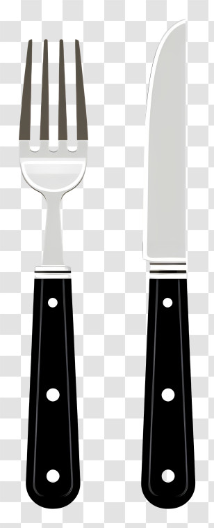 Fork And Knife - Classic Fork And Knife Set Transparent PNG