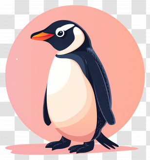Penguin - Cute Cartoon Penguin Illustration Transparent PNG