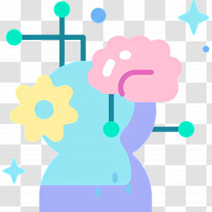 Artificial Intelligence - Brain And Gears Technology Icon Transparent PNG